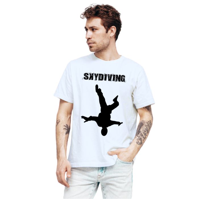 Camiseta Skydiving Paraquedismo Personalizada Algodão
