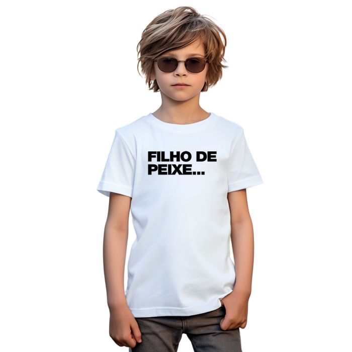 Camiseta Filho de Peixe Dia dos pais Personalizada
