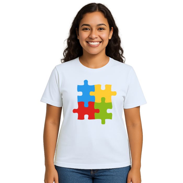 Camiseta Quebra Cabeça Autista Estampa Personalizada