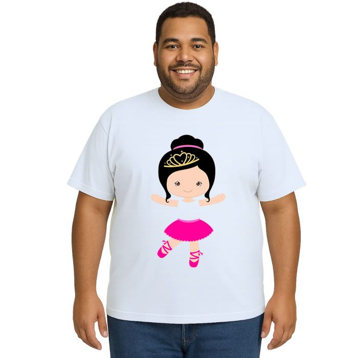 Camiseta Bailarina Balé Dança Estampa Personalizada