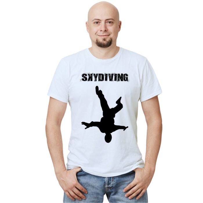 Camiseta Skydiving Paraquedismo Personalizada Algodão
