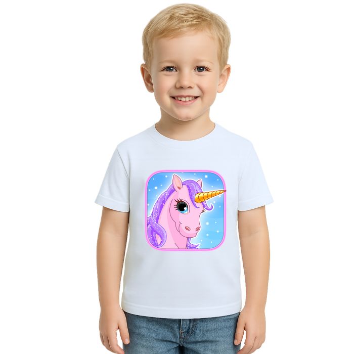 Camiseta Unicórnio Pose Licórnio Estampa Personalizada
