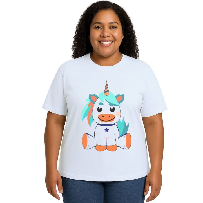Camiseta Unicórnio Baby Licorne Estampa Personalizada