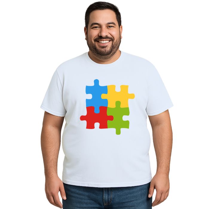 Camiseta Quebra Cabeça Autista Estampa Personalizada
