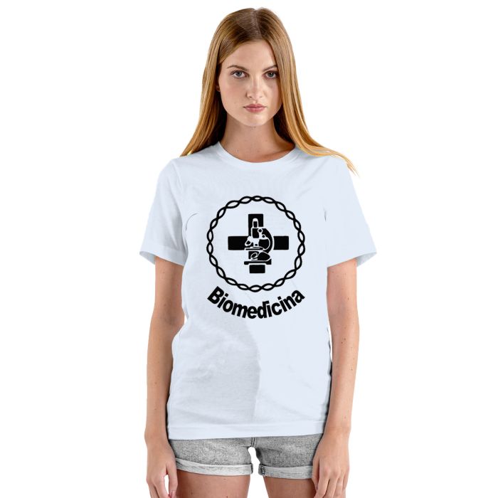 Camiseta Biomedicina Logo Universitária Personalizada