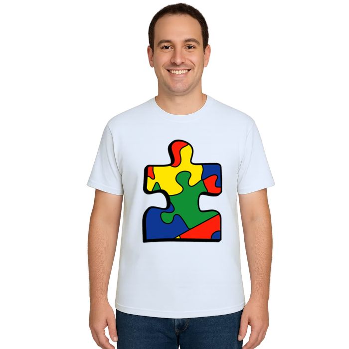 Camiseta Peça Quebra Cabeça Autismo Autista Personalizada