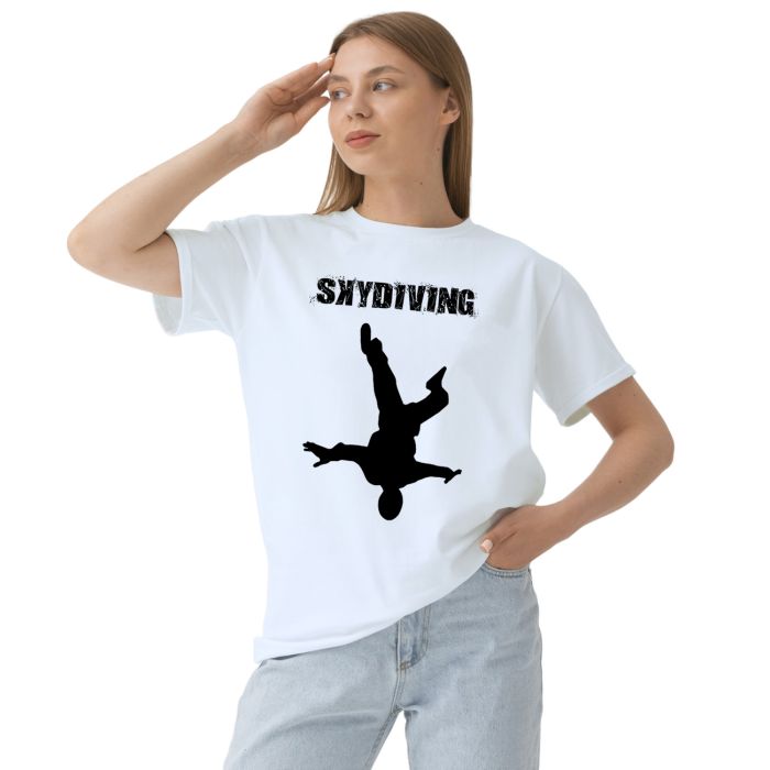 Camiseta Skydiving Paraquedismo Personalizada Algodão