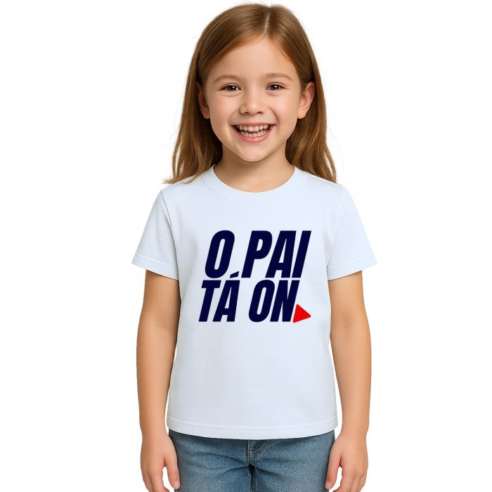Camiseta Pai Ta On Dia dos Pais Estampa Personalizada