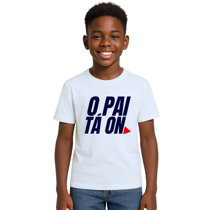 Camiseta Pai Ta On Dia dos Pais Estampa Personalizada
