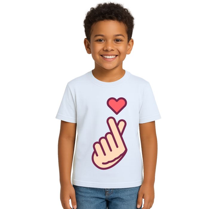 Camiseta Coração KPOP Fandom Coreia Personalizada