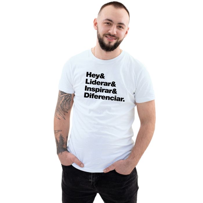 Camiseta Liderar Inspirar Diferenciar Personalizada