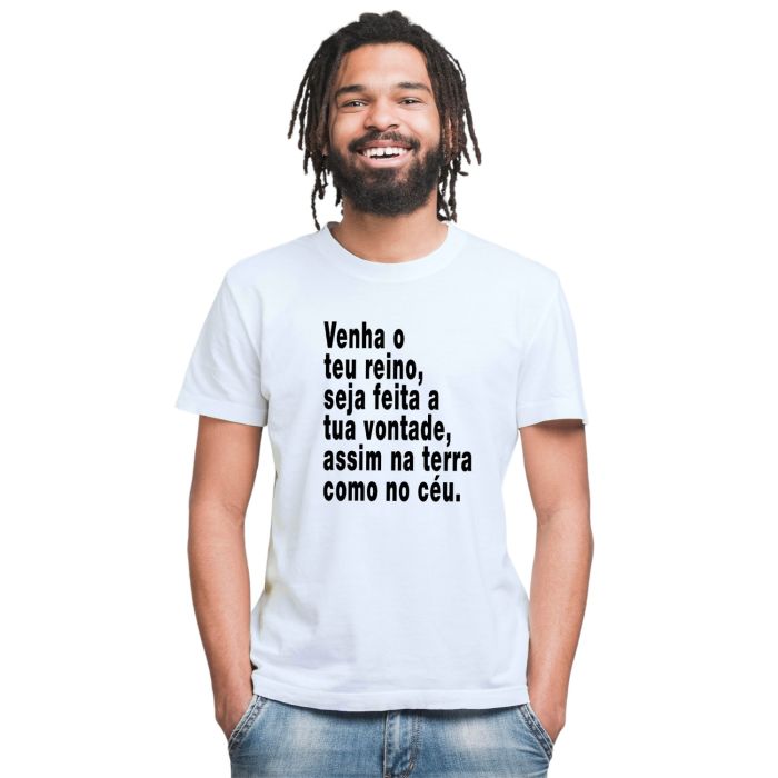 Camiseta Venha o Teu Reino Estampa Personalizada