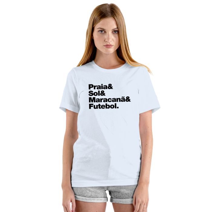 Camiseta Praia Sol Maracanã Futebol Personalizada