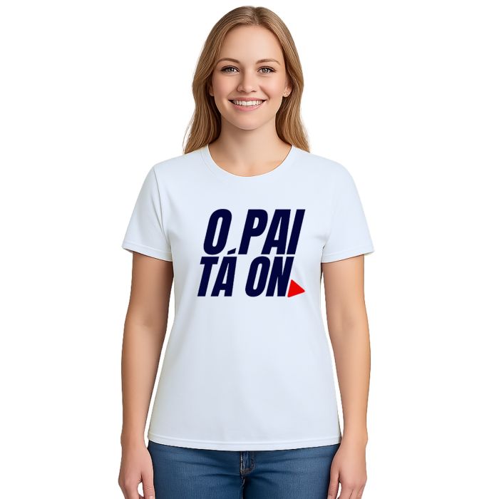 Camiseta Pai Ta On Dia dos Pais Estampa Personalizada