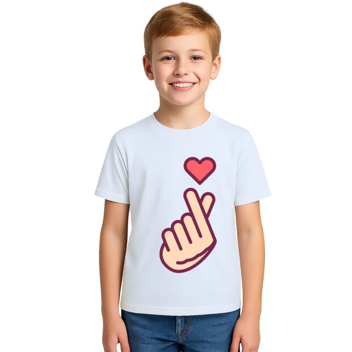 Camiseta Coração KPOP Fandom Coreia Personalizada