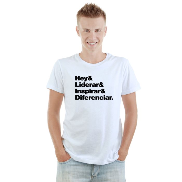 Camiseta Liderar Inspirar Diferenciar Personalizada