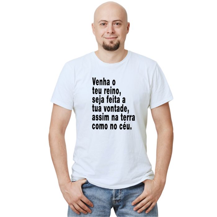 Camiseta Venha o Teu Reino Estampa Personalizada