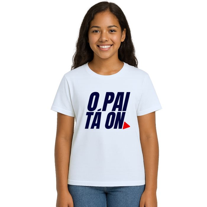 Camiseta Pai Ta On Dia dos Pais Estampa Personalizada