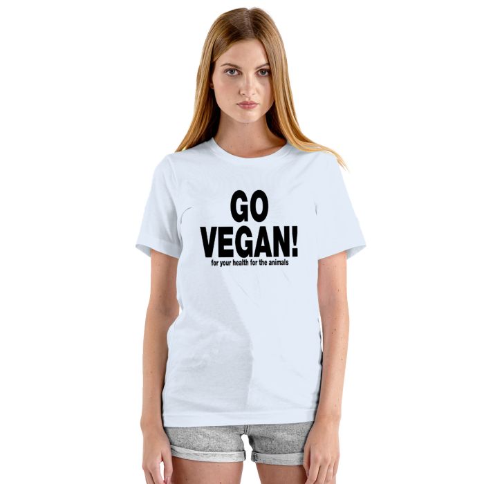 Camiseta Go Vegan Sustentável Estampa Personalizada Algodão