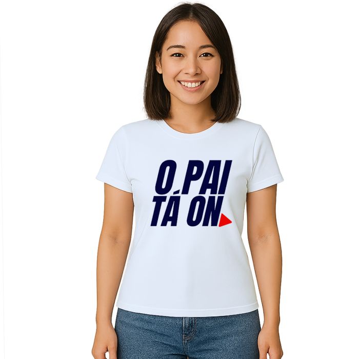 Camiseta Pai Ta On Dia dos Pais Estampa Personalizada