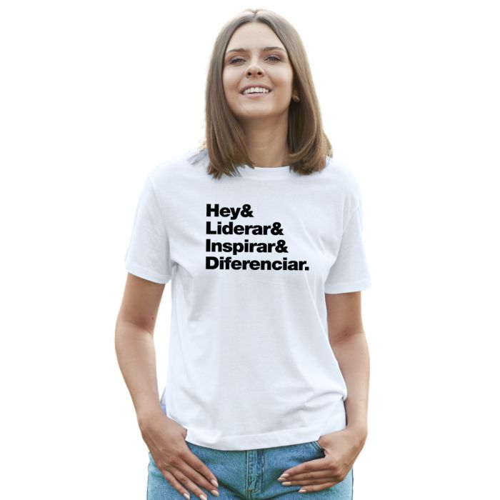 Camiseta Liderar Inspirar Diferenciar Personalizada