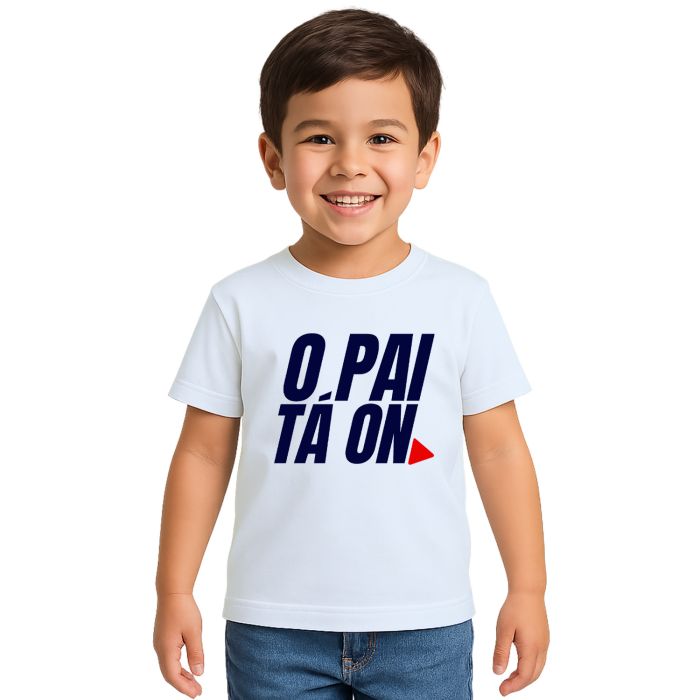 Camiseta Pai Ta On Dia dos Pais Estampa Personalizada