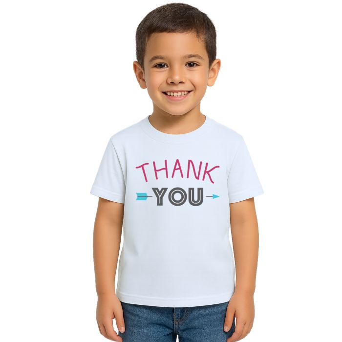 Camiseta Thank You Flecha Estampa Personalizada