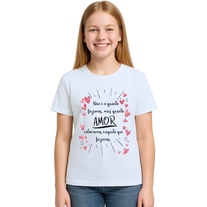 Camiseta Não é Quanto Fazemos Mas Personalizada