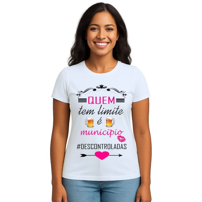 Camiseta Quem Tem Limite é Município Personalizada