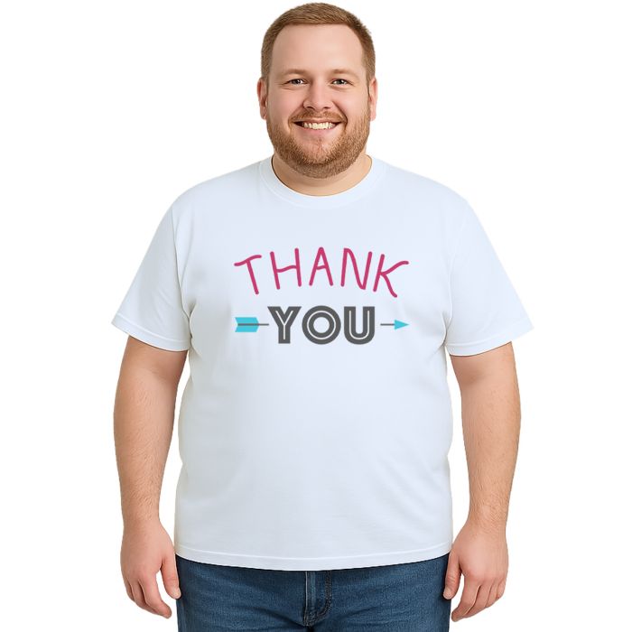 Camiseta Thank You Flecha Estampa Personalizada