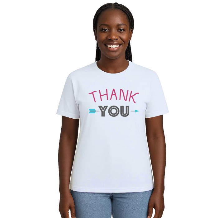 Camiseta Thank You Flecha Estampa Personalizada