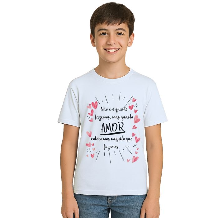 Camiseta Não é Quanto Fazemos Mas Personalizada