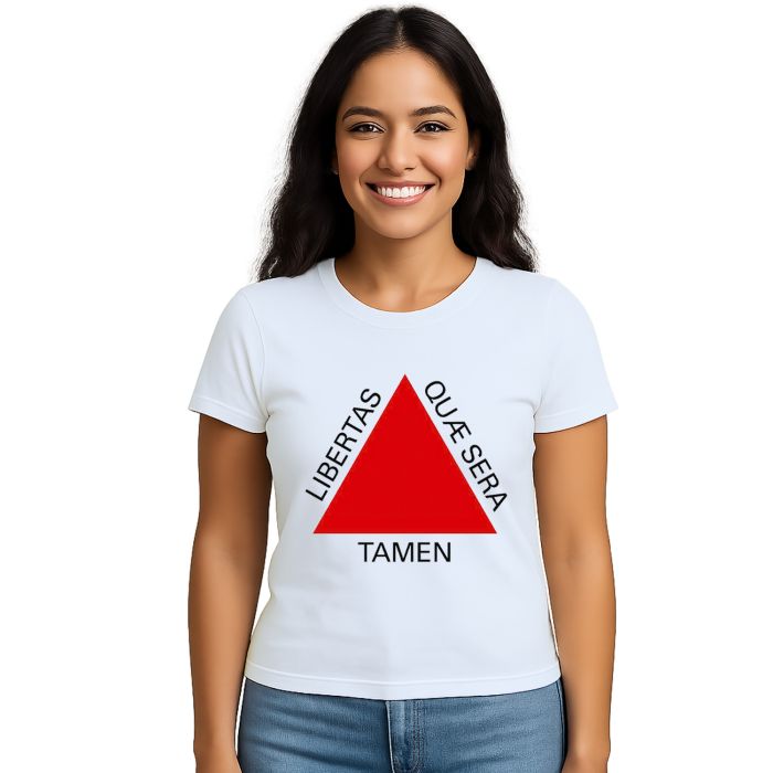 Camiseta Libertas Quae Sera Tamen Estampa Personalizada