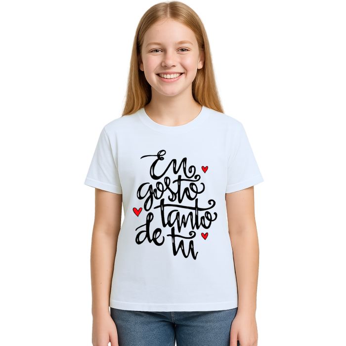 Camiseta Eu Gosto Tanto De Tu Estampa Personalizada