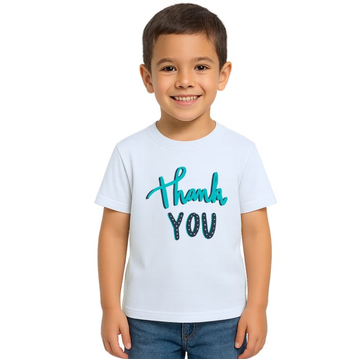 Camiseta Thank You Tks Obrigado Estampa Personalizada