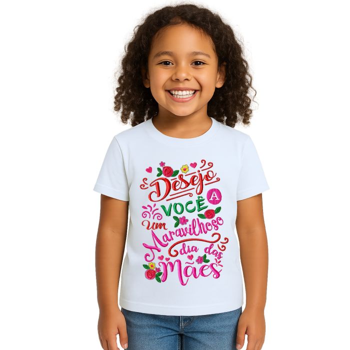 Camiseta Maravilhoso Dia Das Mães Estampa Personalizada