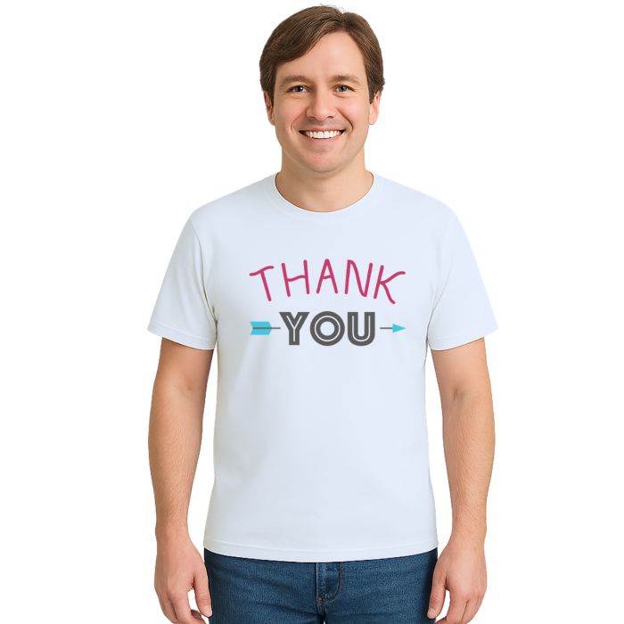 Camiseta Thank You Flecha Estampa Personalizada