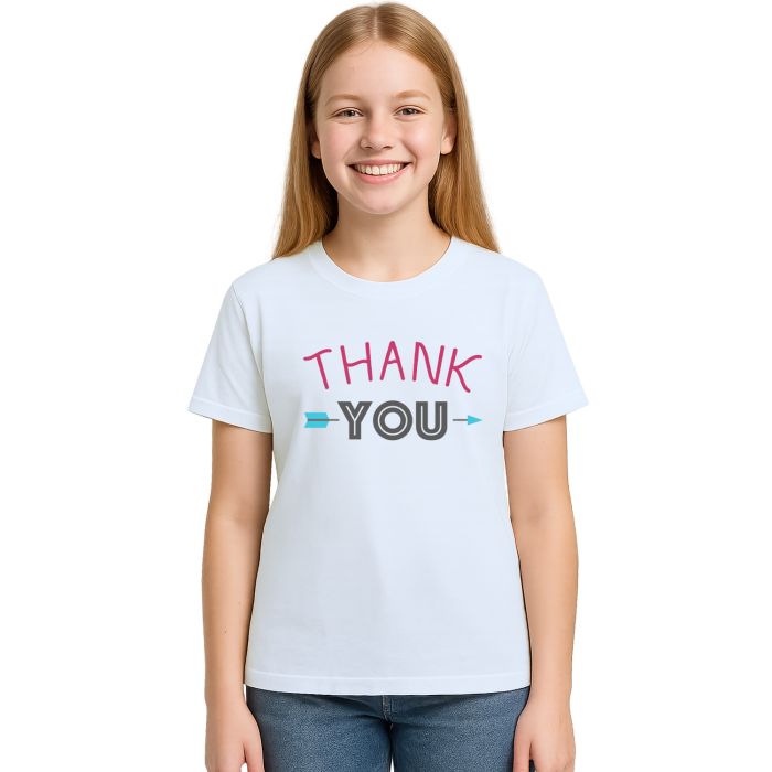 Camiseta Thank You Flecha Estampa Personalizada