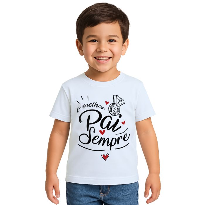 Camiseta Melhor Pai Sempre Dia dos Pais Personalizada