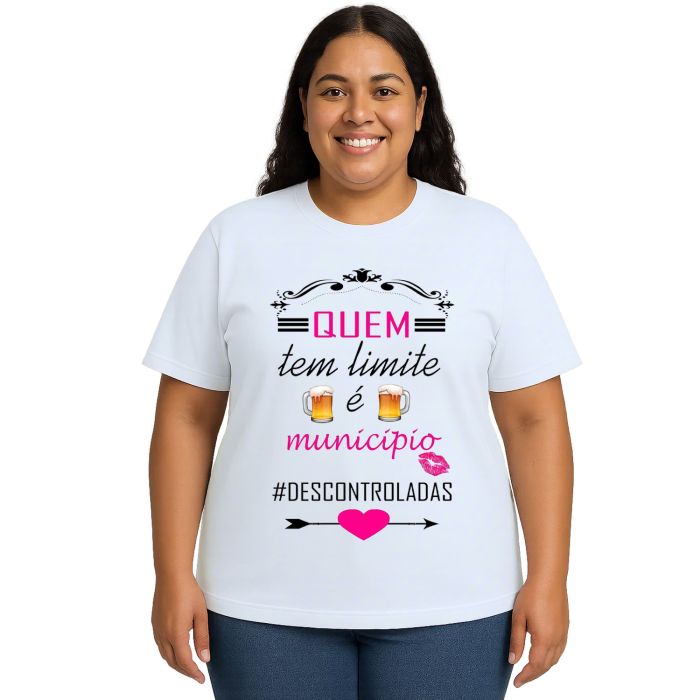Camiseta Quem Tem Limite é Município Personalizada