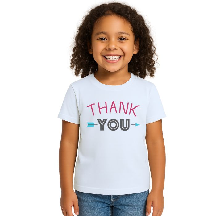 Camiseta Thank You Flecha Estampa Personalizada
