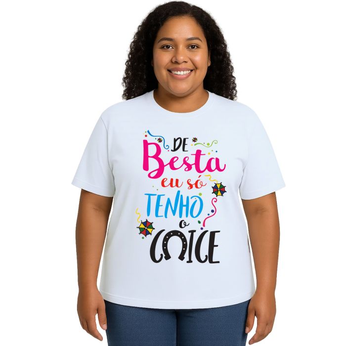 Camiseta De Besta Eu Tenho o Coice Estampa Personalizada