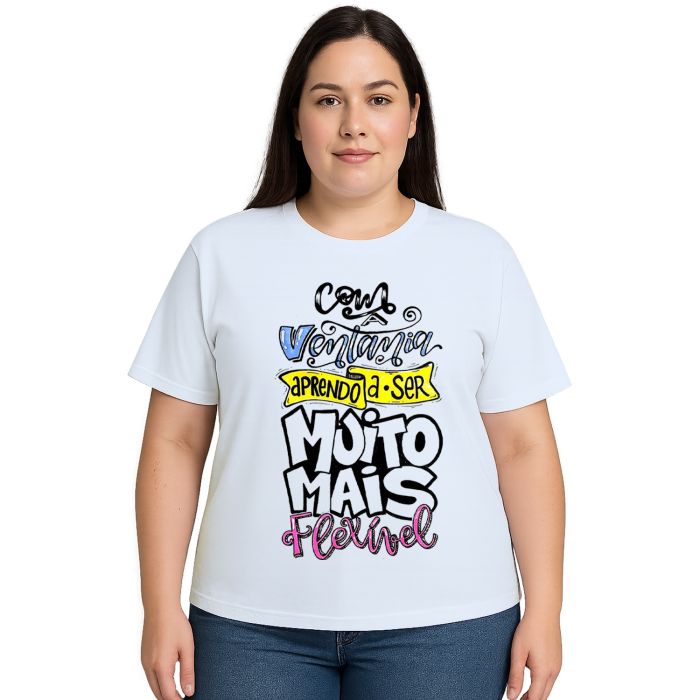Camiseta Ventania Aprendo Ser Mais Flexível Personalizada