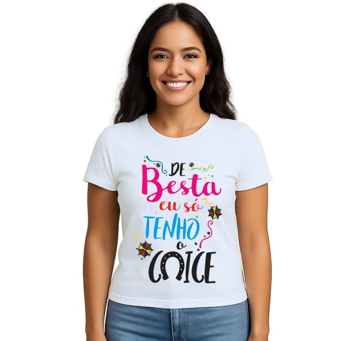 Camiseta De Besta Eu Tenho o Coice Estampa Personalizada