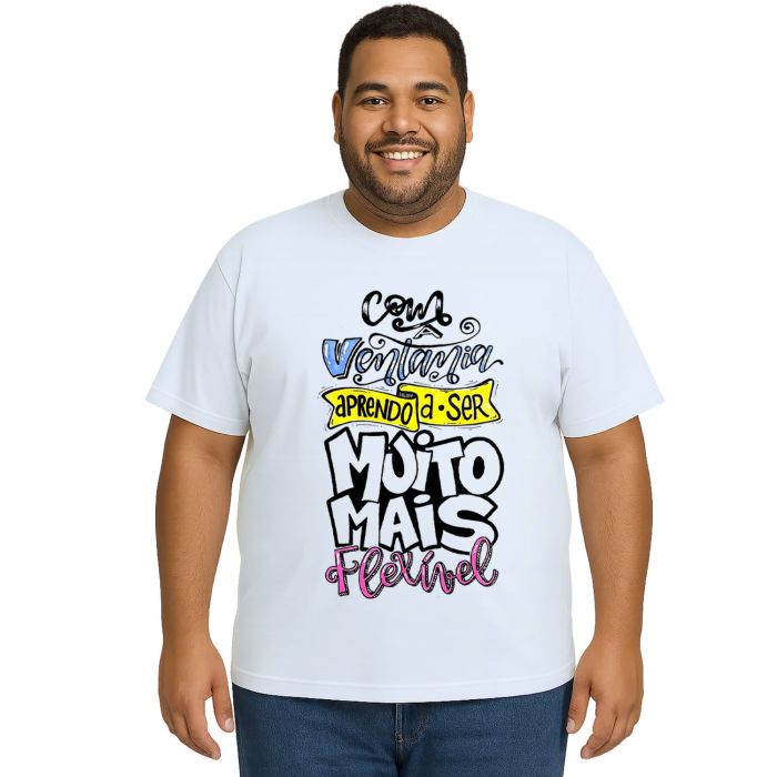 Camiseta Ventania Aprendo Ser Mais Flexível Personalizada