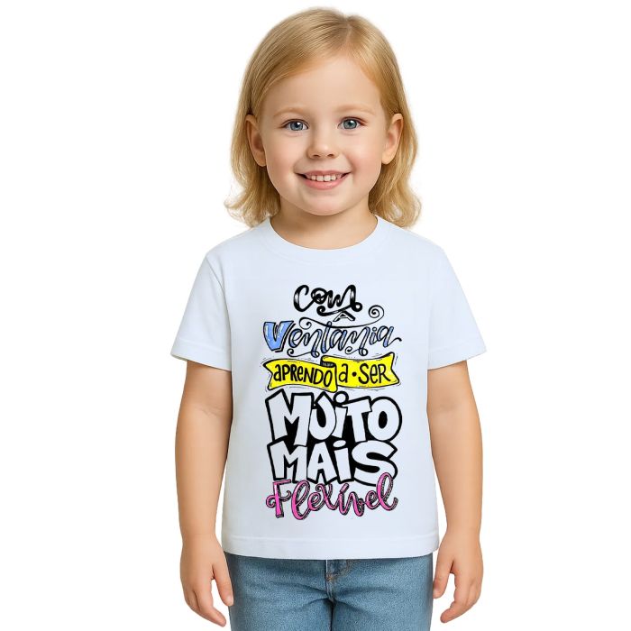 Camiseta Ventania Aprendo Ser Mais Flexível Personalizada