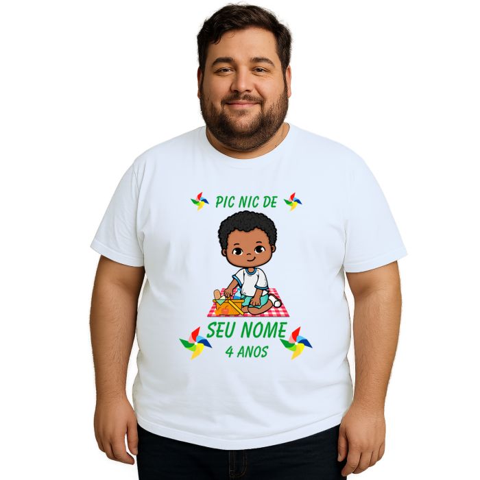 Camiseta Pic Nic Piquenique PicNic Estampa Personalizada
