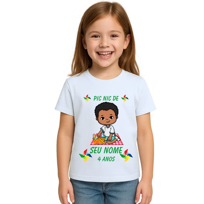 Camiseta Pic Nic Piquenique PicNic Estampa Personalizada
