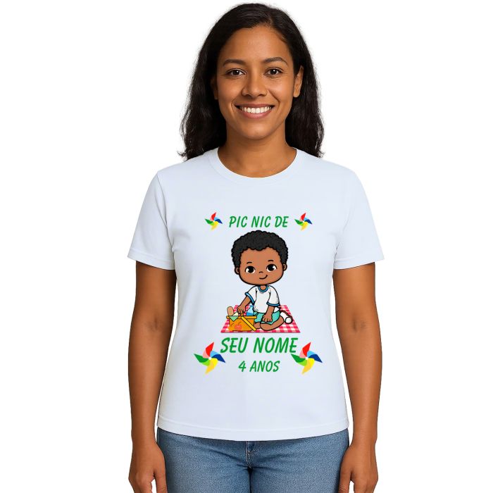 Camiseta Pic Nic Piquenique PicNic Estampa Personalizada