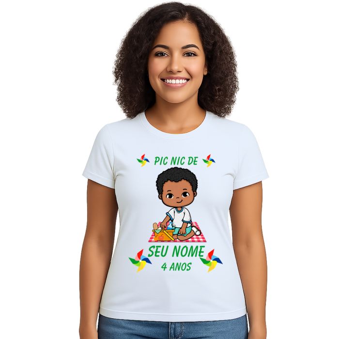 Camiseta Pic Nic Piquenique PicNic Estampa Personalizada